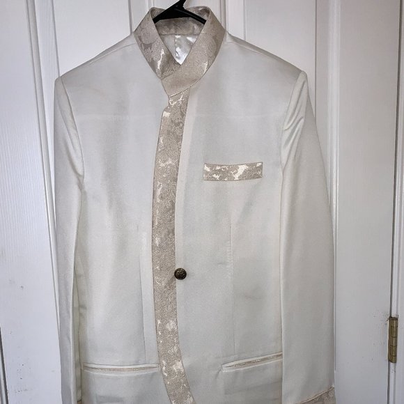 Bespoke Regent Royal Cotton Brocade Suit $900